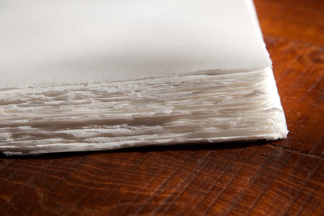 Franges de papier Arches Platine.